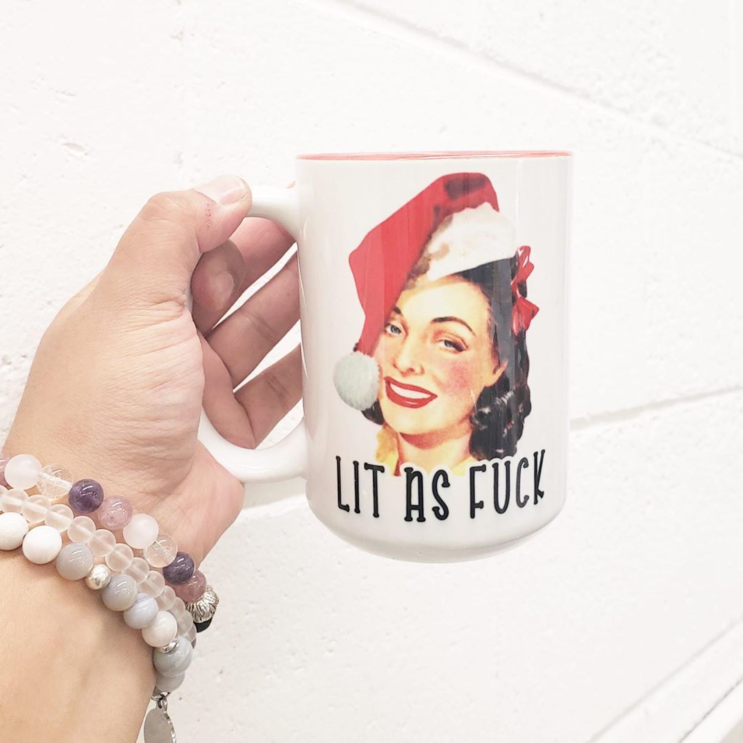 Mei Designs, Mei design mugs, custom mug, custom design mugs, permanent ink mugs, funny mugs, truth mugs, inappropriate mug, inappropriate mugs, custom coffee mug, custom tea mug, funny coffee mug, funny tea mug, Christmas Mugs, Christmas Mug, funny Christmas mug, lit as fuck mug, lit as fuck, funny retro mug, funny retro Christmas mug