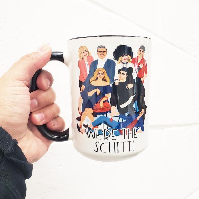 Mei Designs, Mei design mugs, custom mug, custom design mugs, permanent ink mugs, funny mugs, truth mugs, inappropriate mug, inappropriate mugs, custom coffee mug, custom tea mug, funny coffee mug, funny tea mug, schitts creek mug, Schitt's creek, we're the schitt
