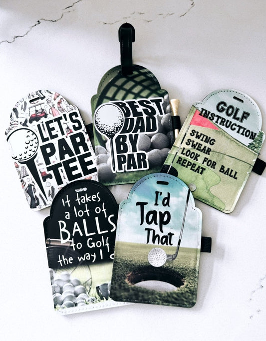The Golf Tee Tag Holder Collection