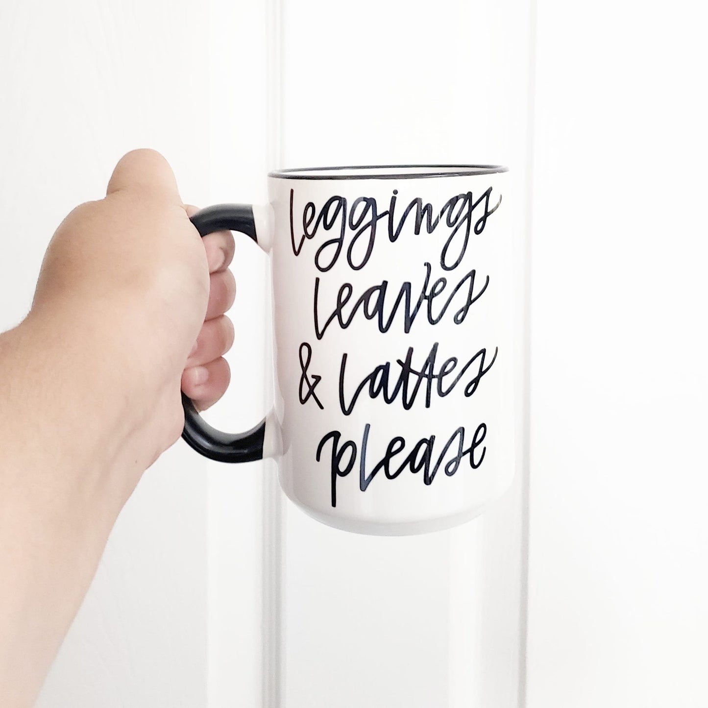 Mug, ceramic mug, i love fall mug