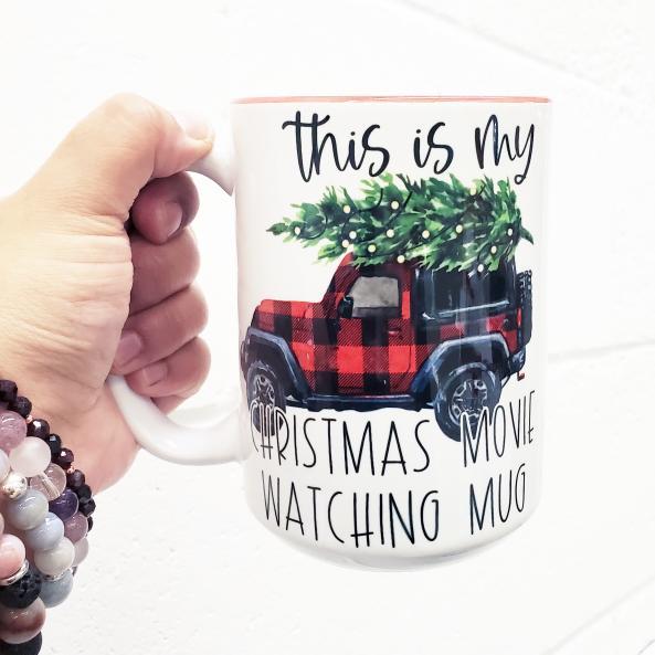 Mei Designs, Mei design mugs, custom mug, custom design mugs, permanent ink mugs, funny mugs, truth mugs, inappropriate mug, inappropriate mugs, custom coffee mug, custom tea mug, funny coffee mug, funny tea mug, Christmas Mugs, Christmas Mug, funny Christmas mug, this is my christmas move watching mug